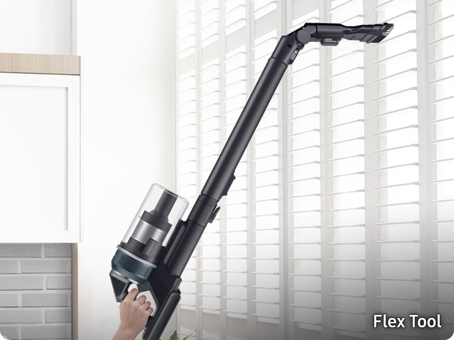 Entferne Staub an schwer zugänglichen Stellen