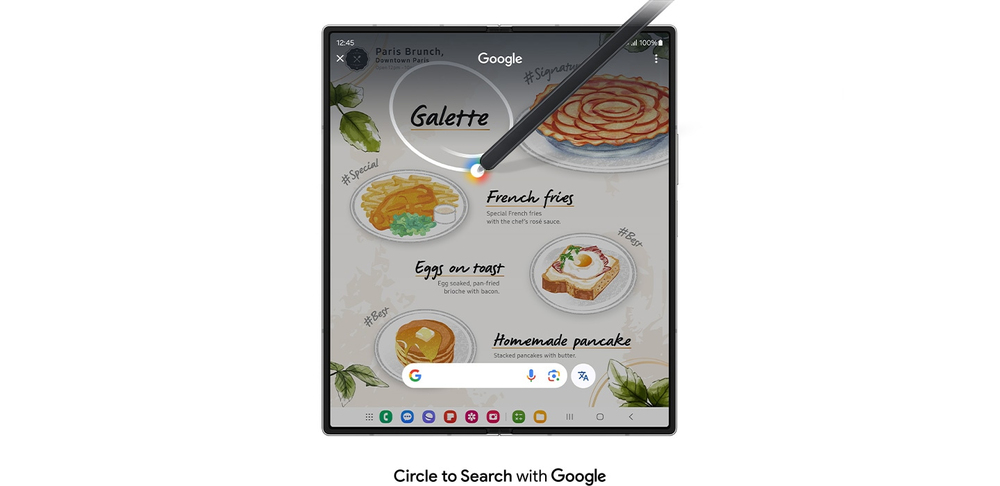 Circle to Search mit Google auf dem großen Display