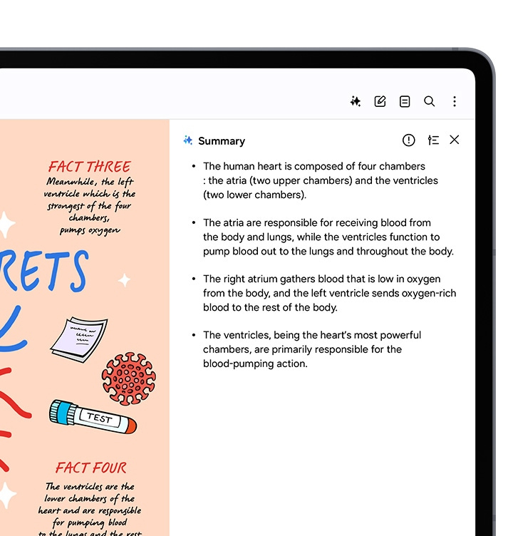 Bearbeite Notizen in geteilter Bildschirmansicht