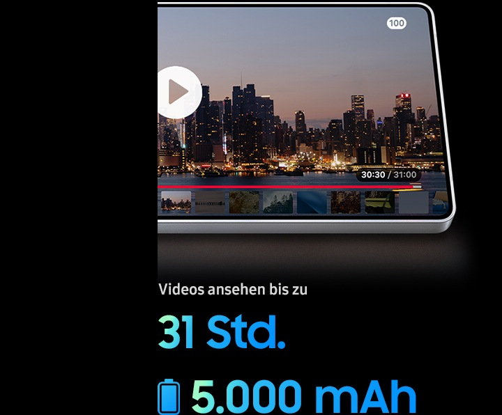 Beeindruckende Akkulaufzeit