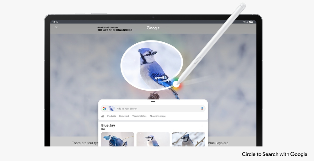 Einfach einkreisen und auf dem großen Display finden