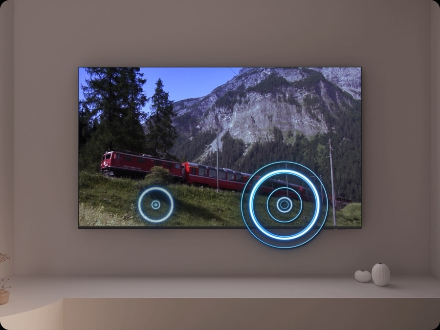 Virtueller Sound, der verschiedenen Bewegungen folgen kann