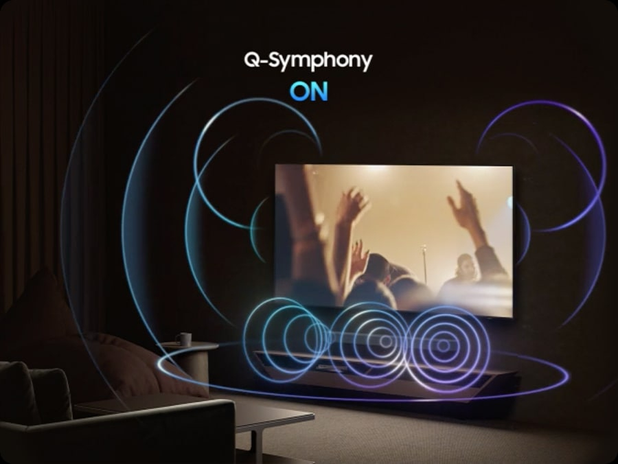 TV und Soundbar in beeindruckender Harmonie