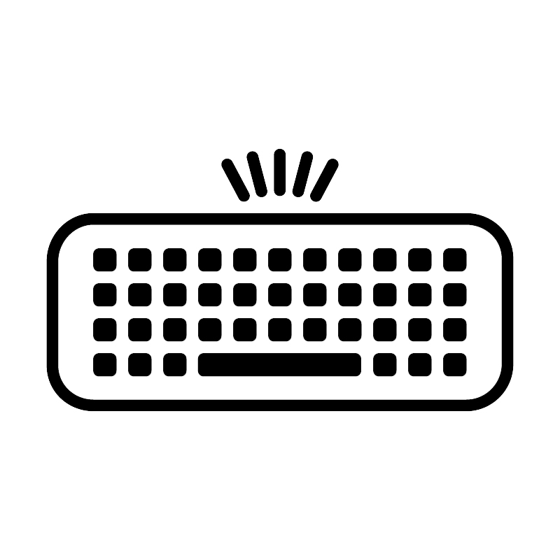 Tastatur in voller Größe