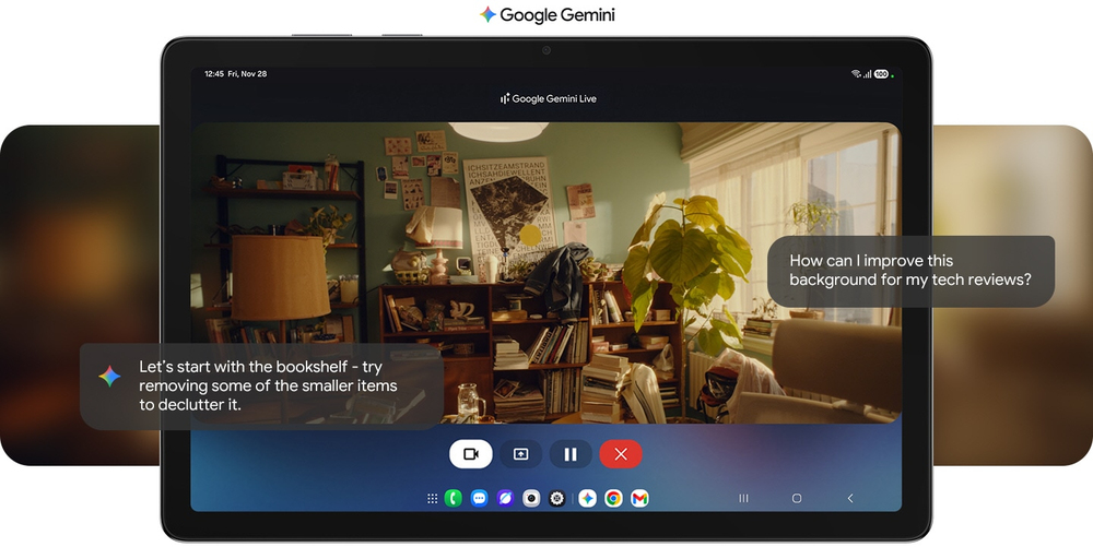 Sprich mit Google Gemini über das, was du siehst
